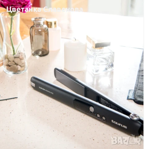 Преса за коса Taurus Slimlook Keratine Pro, 30 W, 100-220°C, Плочи XXL с нано керамика & турмалин , снимка 4 - Преси за коса - 50681300