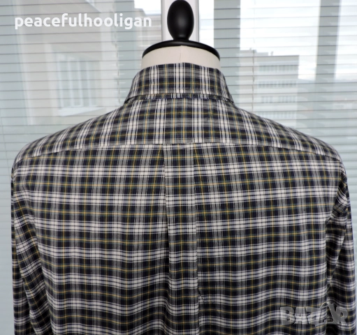 Polo Ralph Lauren Mens Strech Oxford Checked Long Sleeve Shirt Size XXL Slim Fit, снимка 9 - Ризи - 52949355