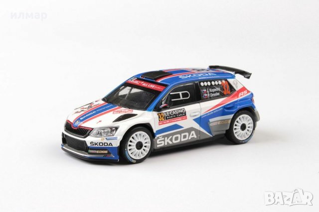 Skoda Fabia III R5 (2015) Rallye Monte-Carlo 2018 -Колекционерски модел в мащаб: 1:43, снимка 2 - Автомобили и джипове - 32738098