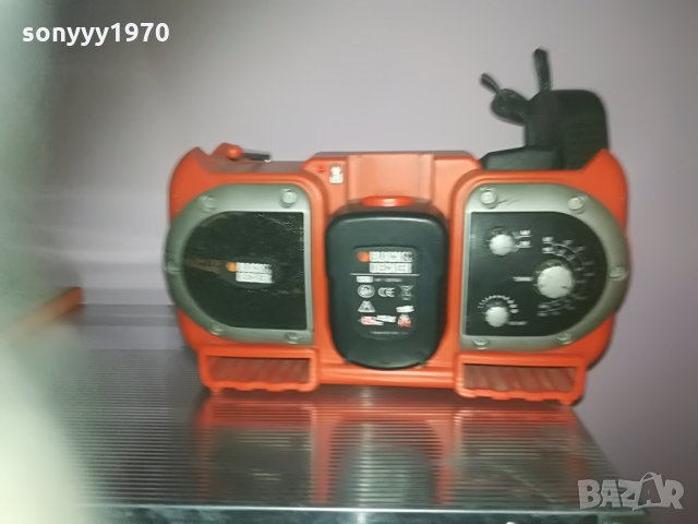 black & decker profi radio & battery+charger 2905211637, снимка 4 - Ресийвъри, усилватели, смесителни пултове - 33038176