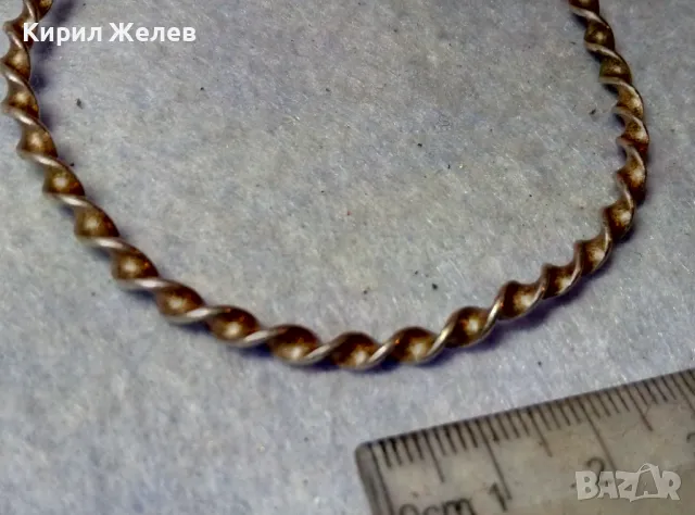 СТАРИННА СРЕБЪРНА ГРИВНА МНОГО ВИСОКА ПРОБА СРЕБРО РЕТРО ПЛЕТКА РЪЧНА МАЙСТОРСКА РАБОТА 34887, снимка 10 - Антикварни и старинни предмети - 48485606