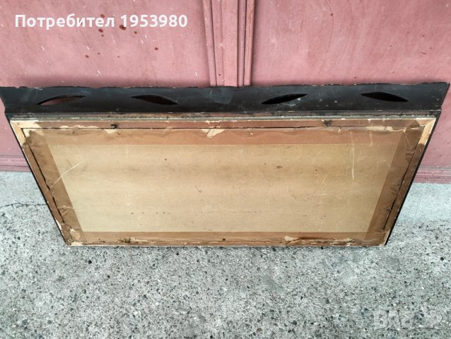 Антикварна дървена рамка с триптична сватбена снимка, снимка 6 - Антикварни и старинни предмети - 43998698