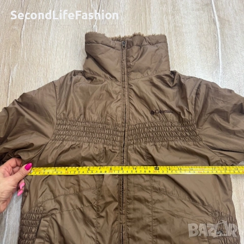 Дамско яке Columbia Interchange Omni-Shield с цип, кафяво, размер M, снимка 4 - Якета - 53477492