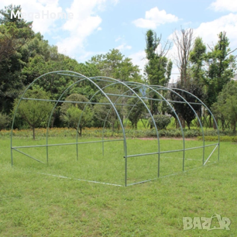 Готова Оранжерия/Парник тунелна PREMIUM с 2 врати и 8 прозореца, UV защита 180 гр./м2, снимка 6 - Оранжерии - 53350021