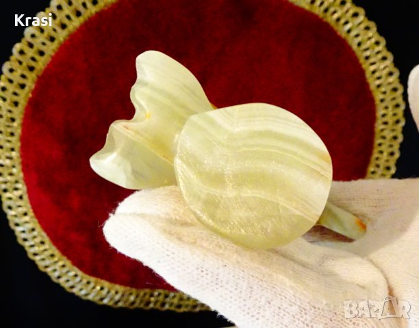 Фигура Делфин от оникс 8 см. , снимка 6 - Статуетки - 38394250