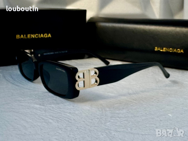 Balenciaga правоъгълни дамски слънчеви очила 1:1 с лого, снимка 8 - Слънчеви и диоптрични очила - 44865156
