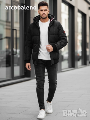 Мъжко зимно яке с качулка, 2цвята , снимка 8 - Якета - 52884255