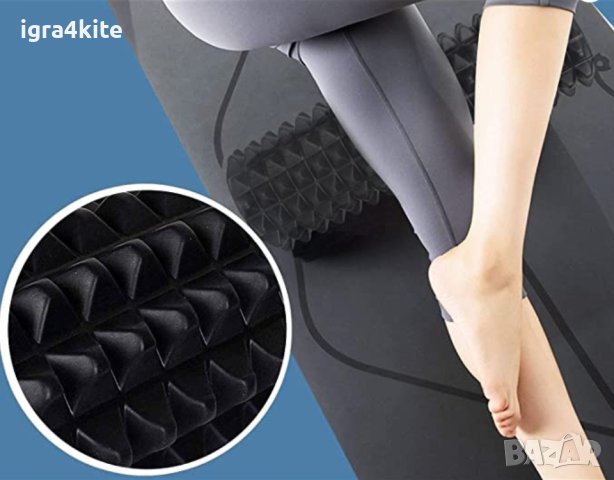 Големи Черни Фоум Ролери (таралеж) два размера 42x14 Foam roller, снимка 5 - Фен артикули - 40769273