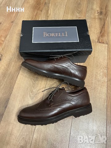 Мъжки обувки Borelli 45 номер естествена кожа, снимка 2 - Официални обувки - 43409008