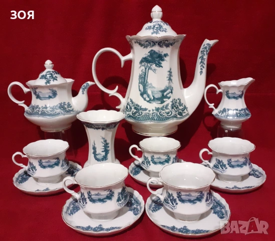 Сервиз от 80-те г.Качествен руски порцелан.Чаши 250мл