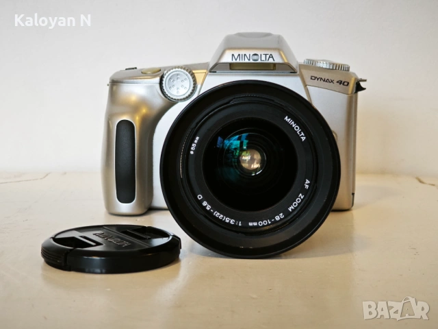 Обектив Minolta AF 28-100mm f/3.5-5.6 (D) и тяло Minolta Dynax 40, снимка 2 - Фотоапарати - 53411077