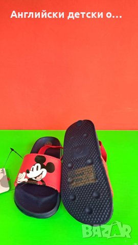 Английски детски сандали-джапанки Мики Маус, снимка 4 - Детски джапанки - 37307945