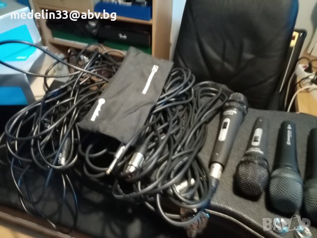 Микрофони Sennheizer 2бр и Aiwa 2 бр нови с по 6 м кабели, снимка 7 - Други - 43477182