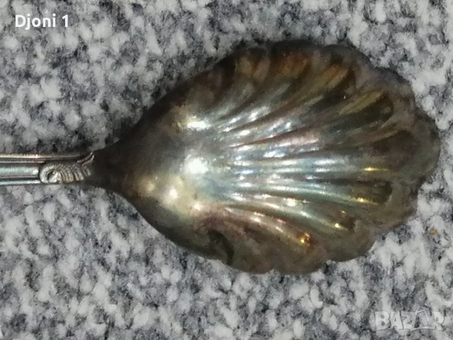 Немска сребърна лъжичка , снимка 3 - Антикварни и старинни предмети - 53494374