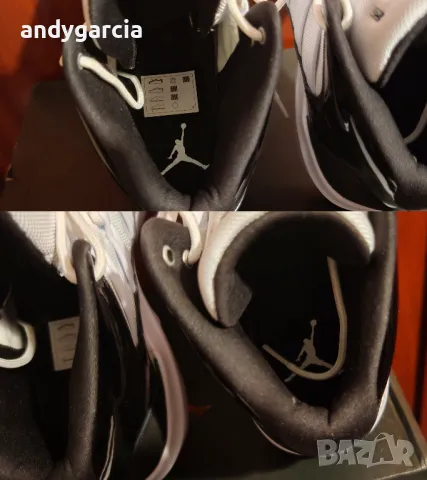  Nike Air Jordan Max Aura Black White ЧИСТО НОВИ 44.5ти номер 28.5см стелка с кутия , снимка 18 - Маратонки - 50066989