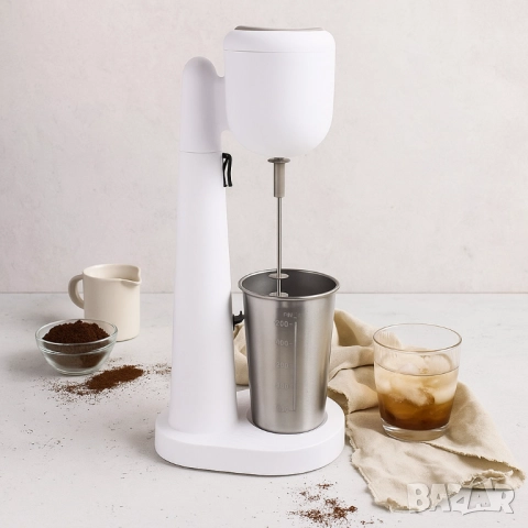 Стоящ фрапе миксер Muhler FMX-277S, 100W, Метална чаша, снимка 5 - Други - 52032640