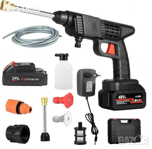 Преносима акумулаторна водоструйка 2000W 90BAR с две батерии