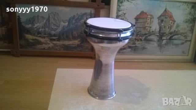 НОВА тарамбука с бяла ударна част-алуминиева-30х20см, снимка 7 - Ударни инструменти - 28121109