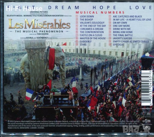 Les Miserables, снимка 2 - CD дискове - 37471239