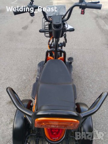 Двуместна електрическа триколка MaxMotors Pudding 1800W-48V-20Ah-ORANGE, снимка 6 - Мотоциклети и мототехника - 43592519