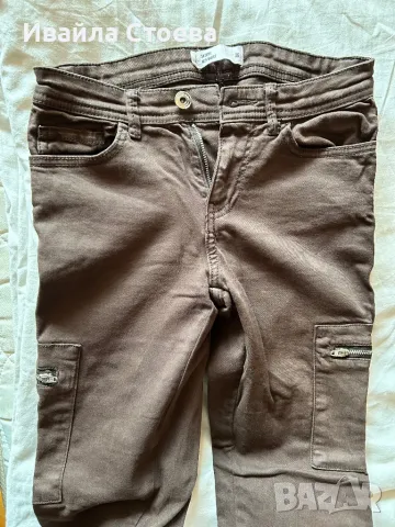 Кафяв дамски панталон, снимка 4 - Панталони - 49889969