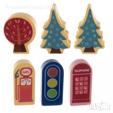 Дървен конструктор/ строител от 100 части , снимка 11 - Конструктори - 39392477