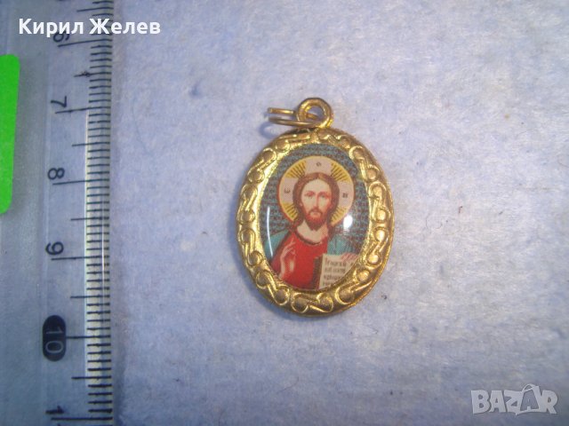 СТАРА ПОЗЛАТЕНА ПРАВОСЛАВНА ДВУСТРАННА ИКОНКА 27528, снимка 4 - Антикварни и старинни предмети - 36954679