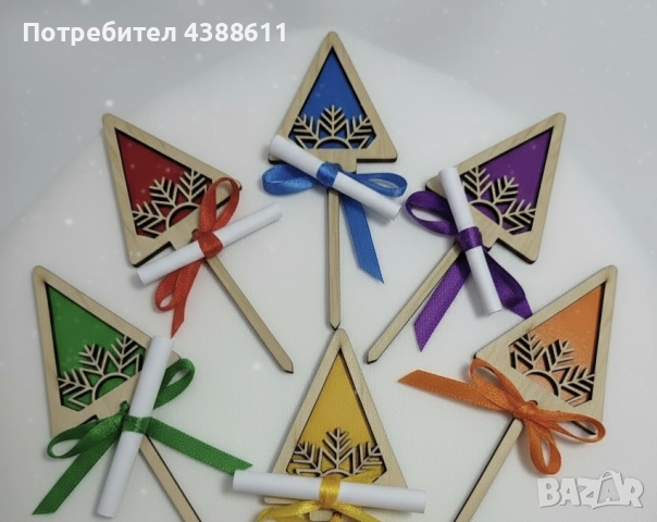 Коледни късмети за баница, снимка 5 - Декорация за дома - 51929402