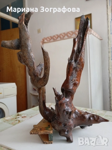 Авторски скулптури, Абстрактна пластика от дърво - 3 бр., ръчна изработка 1987 г., уникати, снимка 14 - Антикварни и старинни предмети - 47720845