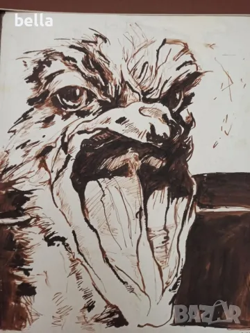 Авторска картина  -Крясък - на худ. Стоян Куюмджиев, снимка 3 - Антикварни и старинни предмети - 49167528