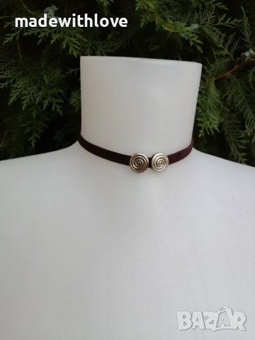 Ръчно изработен чокър, снимка 3 - Колиета, медальони, синджири - 43245971