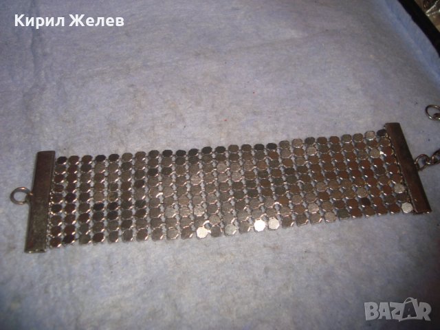 ПОСРЕБРЕНА РЕТРО ВИНТИДЖ ПЛЕТКА ФИНА ГРИВНА 18953, снимка 2 - Гривни - 37026730