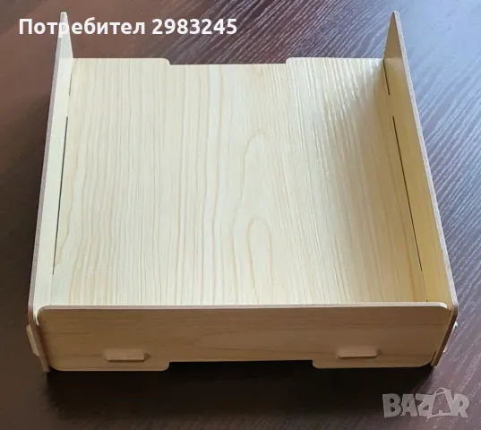 Дървен органайзер за бюро , снимка 4 - Други стоки за дома - 49331460