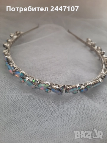 Диадема кристална, снимка 3 - Сватбени аксесоари - 51675069