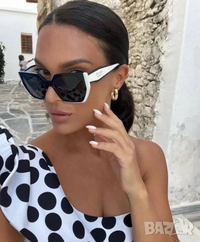 очила с черен обикновен калъф и ув защита prada miu miu , снимка 6 - Слънчеви и диоптрични очила - 51008683