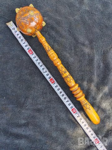 Сувенир, дървен боздуган СССР. , снимка 3 - Декорация за дома - 50656286