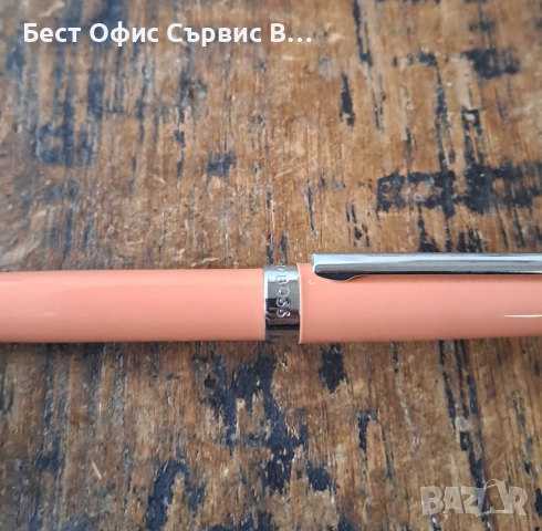 химикалка HUGO BOSS Gear Icon светлооранжев лак лого на пръстена, снимка 7 - Ученически пособия, канцеларски материали - 53382625