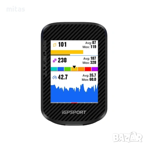 GPS компютър за велосипед BSC300T, 2.4-inch цветен сензорен екран, снимка 6 - Аксесоари за велосипеди - 53198330