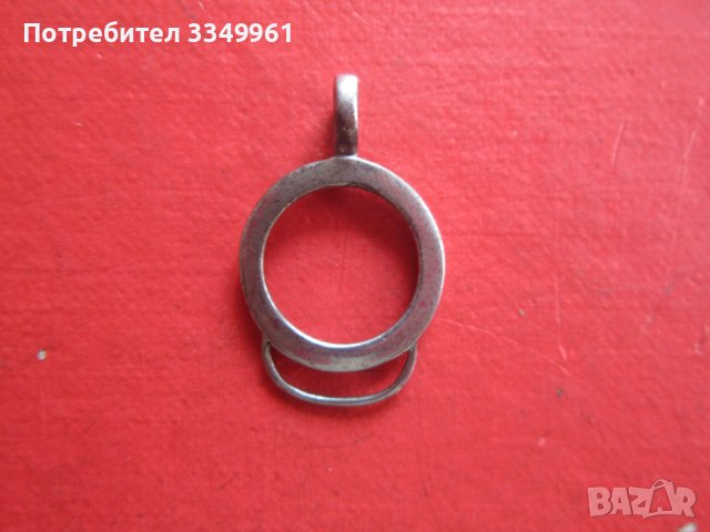 Сребърен медальон висулка 925 ХВФ, снимка 2 - Колиета, медальони, синджири - 36700437