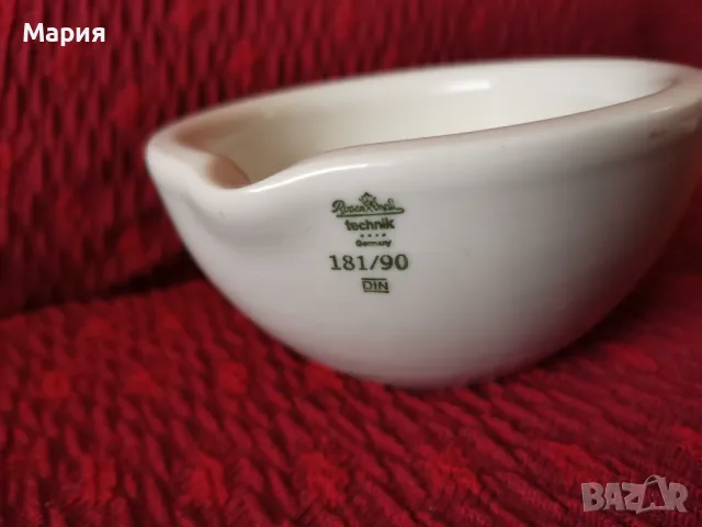  Rosenthal Technik Germany порцеланово хаванче с пестик, снимка 5 - Антикварни и старинни предмети - 48940472