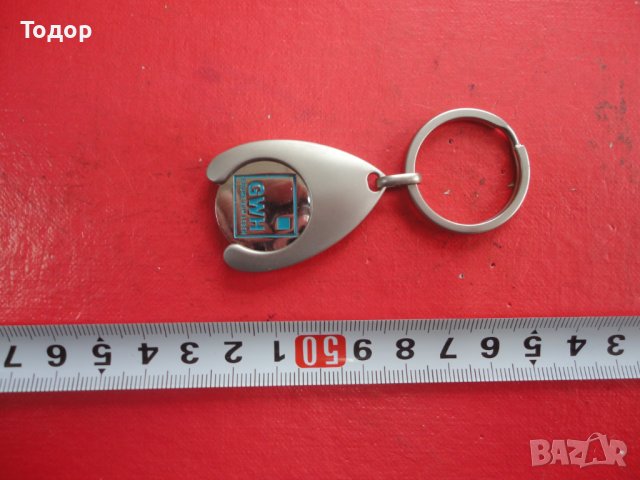 Страхотен ключодържател с монета жетон