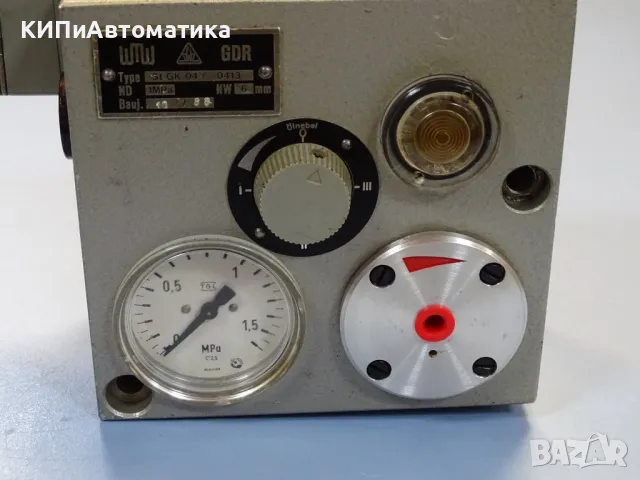 пневматичен блок wmw DDR StGK04/0413 Pneumatic Valve 10Bar 24VDC, снимка 2 - Резервни части за машини - 47674445