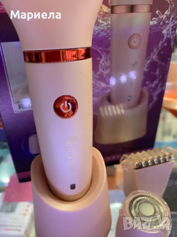 Scttomon Електрическа дамска самобръсначка за жени / Тример за бикини зона / Мокро и сухо, снимка 11 - Тримери - 47631045