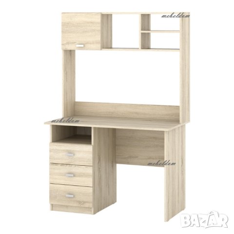 Бюро 110см. с 3 чекмеджета и надстройка(код-1060), снимка 2 - Бюра - 40735002