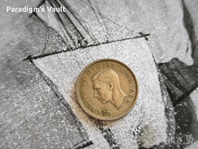 Монета - Великобритания - 6 пенса | 1949г., снимка 2 - Нумизматика и бонистика - 43914177
