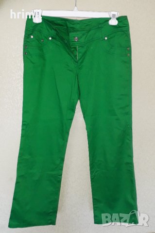 Дамски дънки (зелено, бяло)