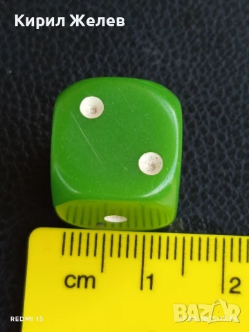Старо бакелитово зарче шестранно зелено за КОЛЕКЦИЯ ДЕКОРАЦИЯ 38902, снимка 4 - Други ценни предмети - 51394480