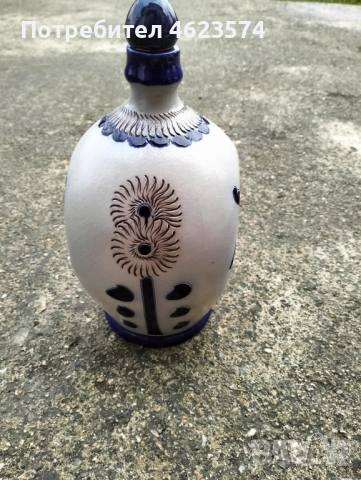 Стара керамична бутилка, снимка 3 - Антикварни и старинни предмети - 53392918