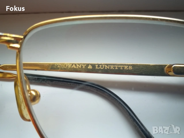 Старахотни маркови диоптрични очила Tiffany Lunettes позлата, снимка 5 - Антикварни и старинни предмети - 53499156