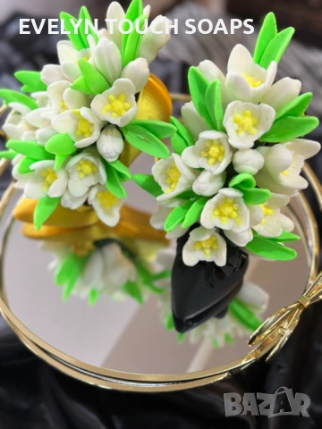 Букет „Кокичета“ от глицеринов сапун